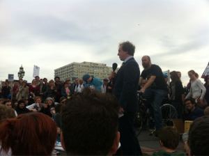 NDT on Westminster Bridge St Thomas' Hospital, almost eclipsed by a plump twat