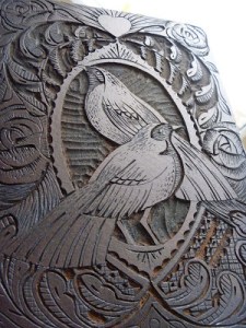 Valentine Lino Print block, Mangle Prints (2013)